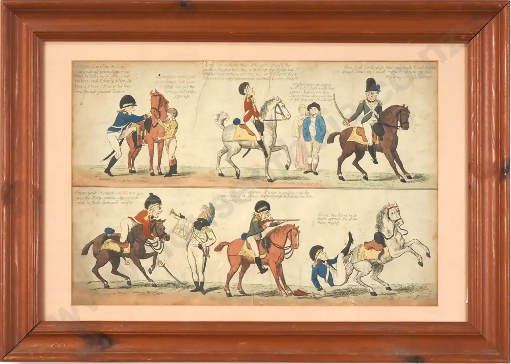 Isaac Cruikshank - "Yeoman Cavalry", Etching Image 1++