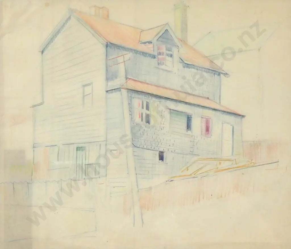 John Weeks - Building study, Colour Pencil Image 1++