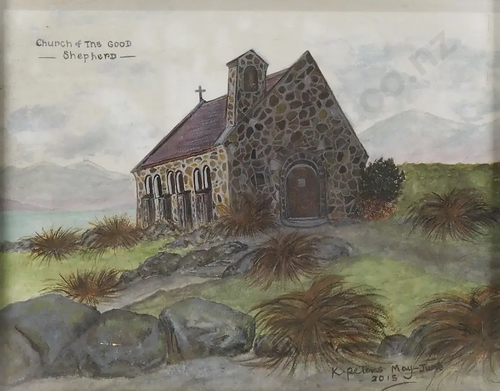 K Peters - Church Of The Good Shepherd, Watercolour & Ink (2015) Image 1++