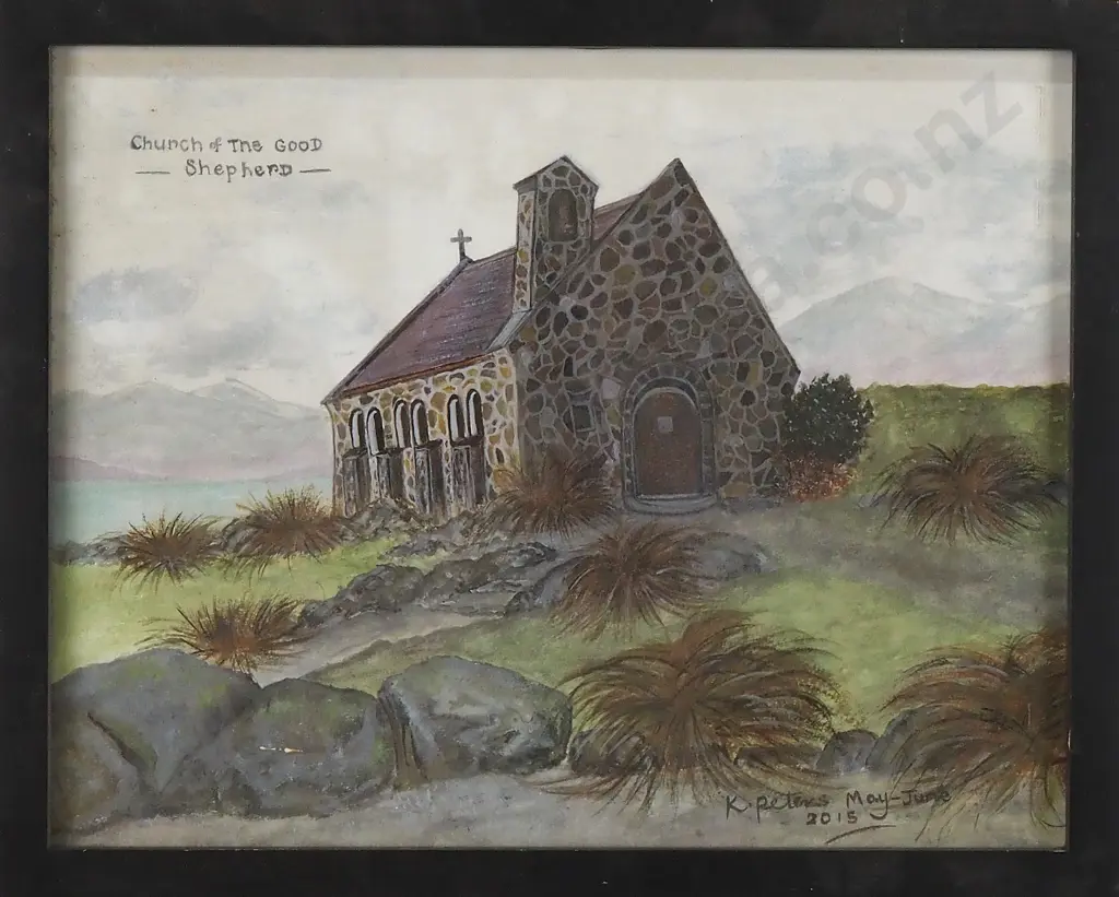 K Peters - Church Of The Good Shepherd, Watercolour & Ink (2015) Image 1++