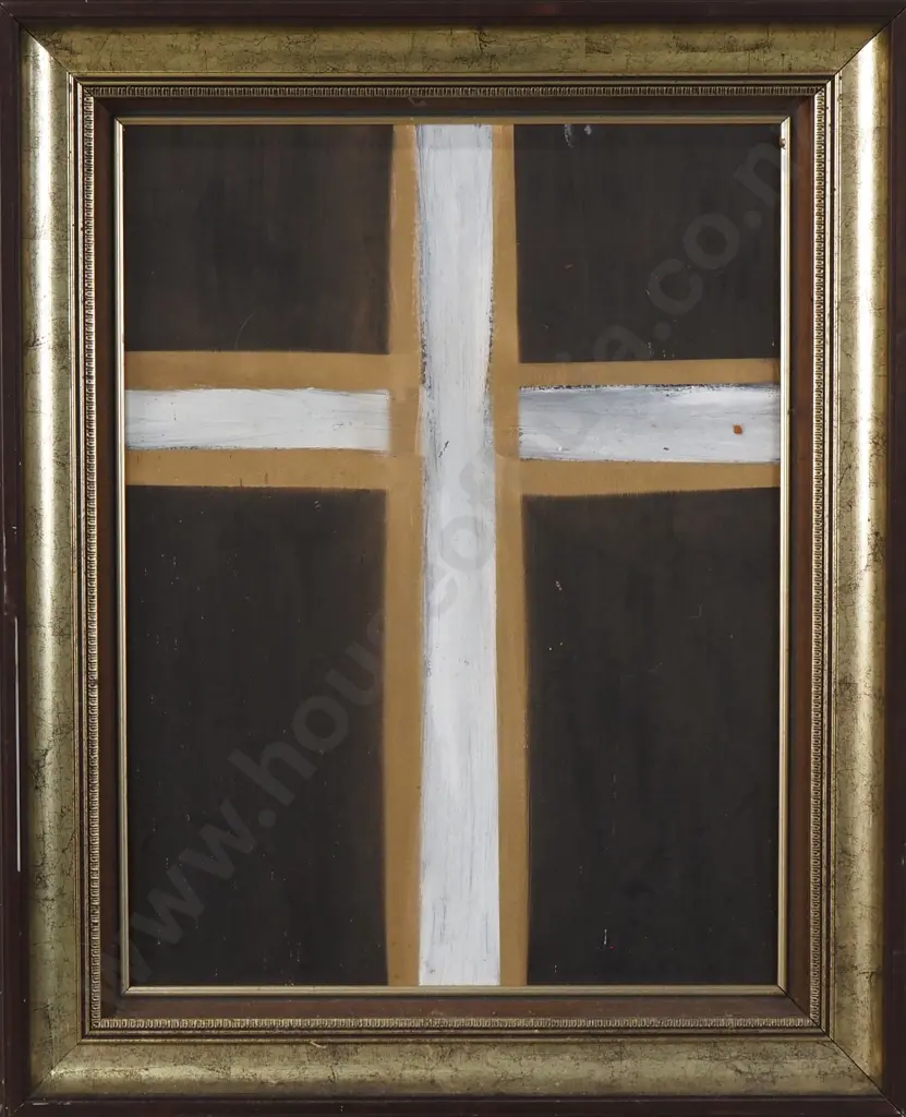 Artist Unknown - Cross, Acrylic on board Image 1++