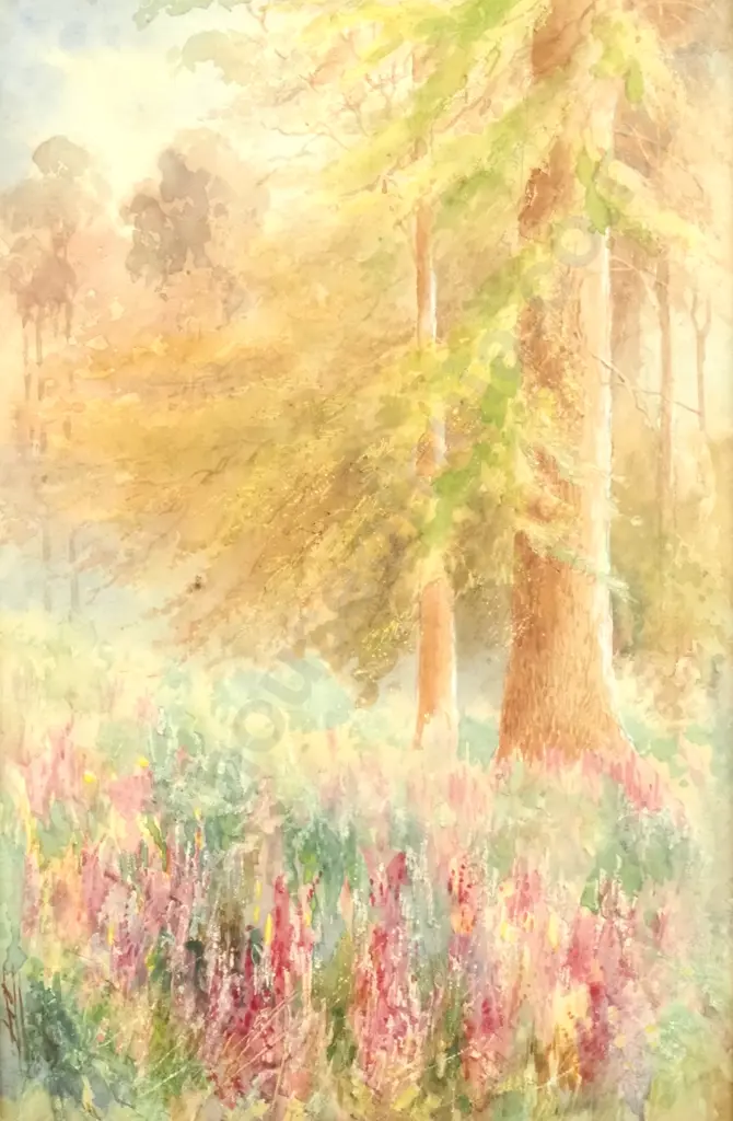 Elise Rowan - Forest Scene, Watercolour Image 1++