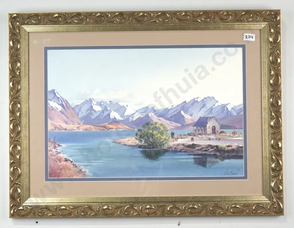 John Brassell - Lake Tekapo & Famous Church, Print Image 1++