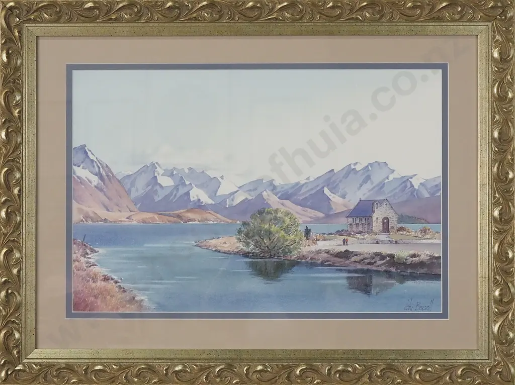 John Brassell - Lake Tekapo & Famous Church, Print Image 1++