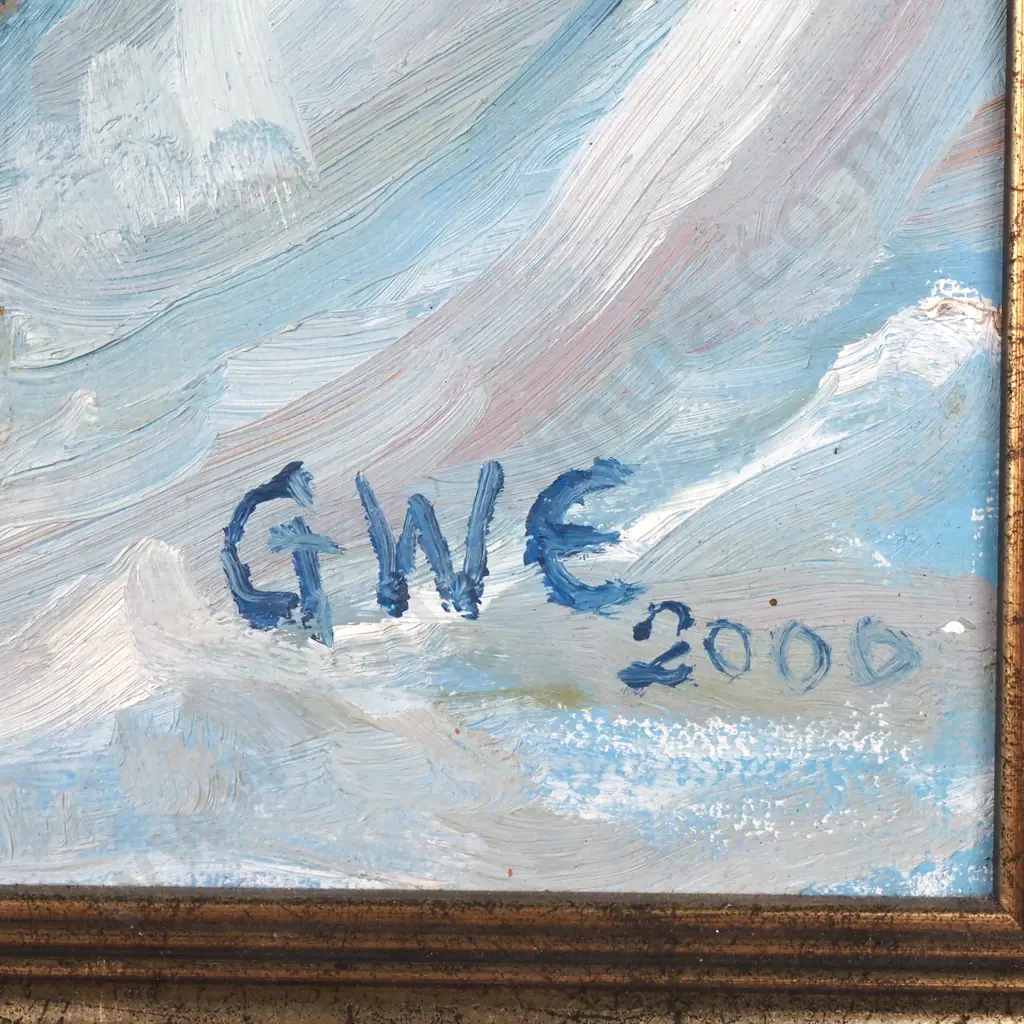 GW Edwards - 'Still Life With Irises', Oil (2000) Image 1++