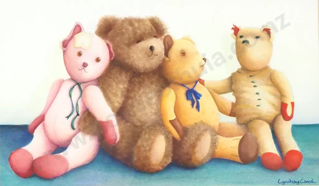Lyndsay Lamb - Four Bears, Acrylic Image 1++