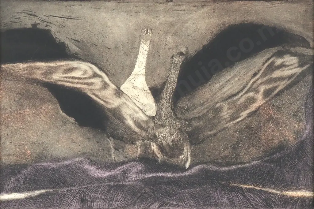 Penny Ormerod - Mating Dance Series, Etching Image 1++