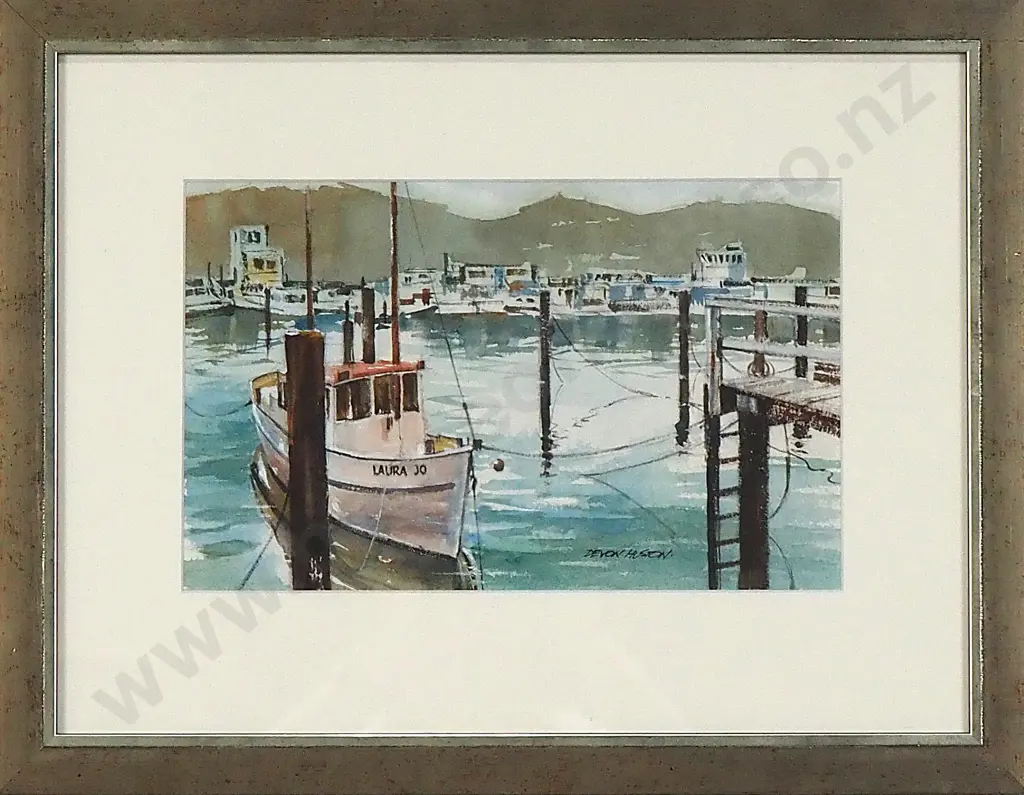 Devon Huston - 'Havelock Marina', Watercolour Image 1++