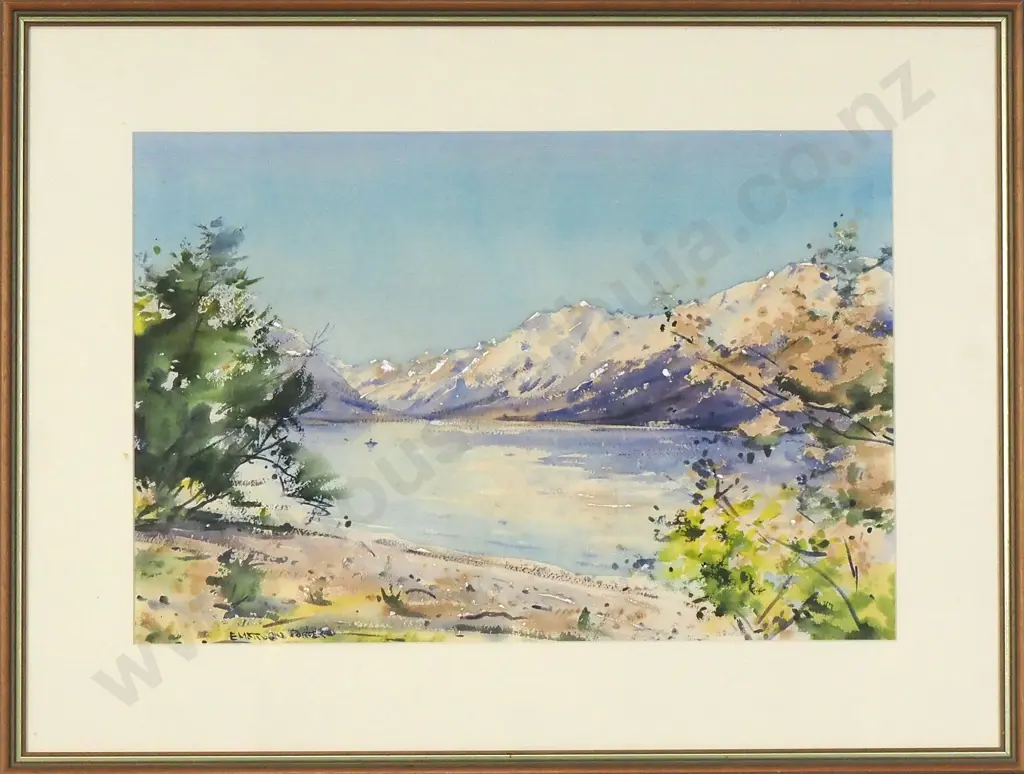 Emerson Porter - Lake Ohau, Watercolour on Paper Image 1++