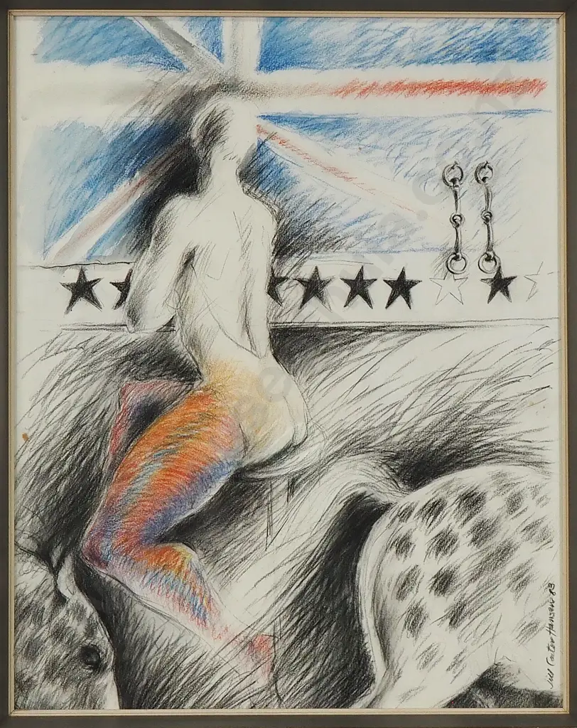 Jill Carter-Hansen - Nude Study, Pastel & Watercolour Image 1++