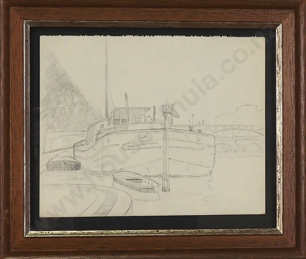 John Weeks - Riverboat Study, Graphite Image 1++
