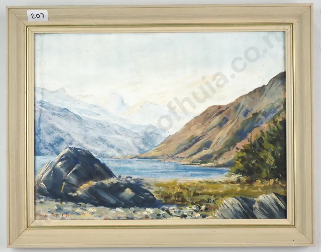 Star Robinson - Lake Wanaka, Looking North From Haast Road, Oil Image 1++