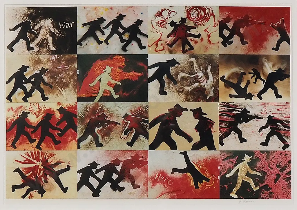 John Kelman - Twenty Framed Photos Depicting Cut Outs w Sand, Collage Image 1++