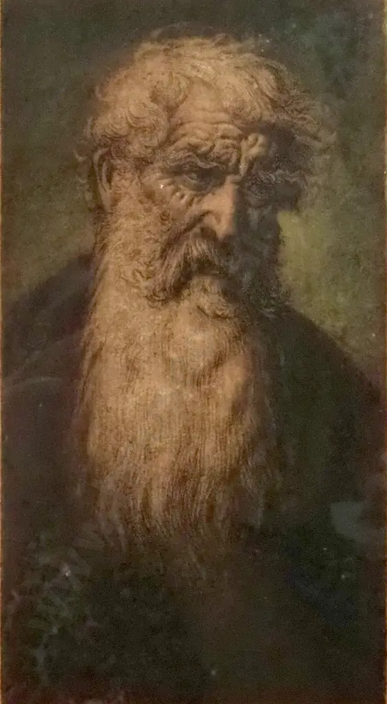 G Woolliscroft Rhead - Portrait of a Bearded Old Man, Etching Image 1++