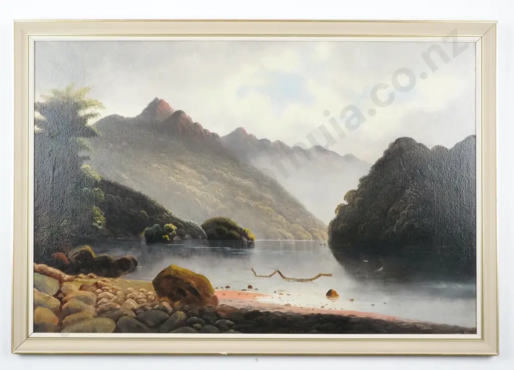 Artist Unknown - South Island Landscape, Oil on Board Image 1++