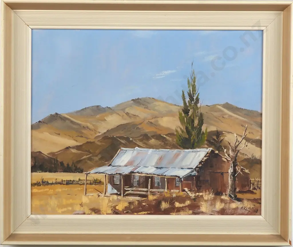 Charles McKenzie - Morning Light Central Otago, Oil on Board Image 1++