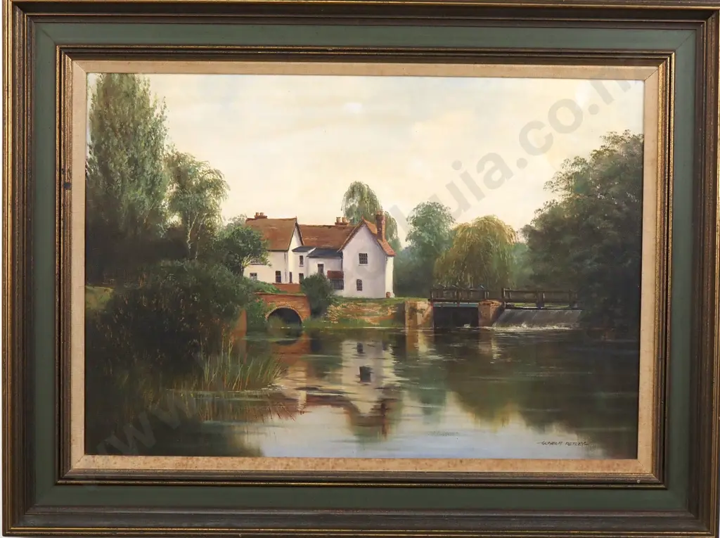 Graham Petley - Little Baddow Mill, Oil on Canvas Image 1++
