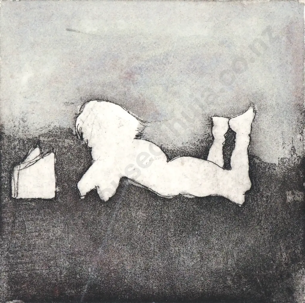 Kirsty Fyfe - Immersion, Aquatint on paper affixed to canvas Image 1++