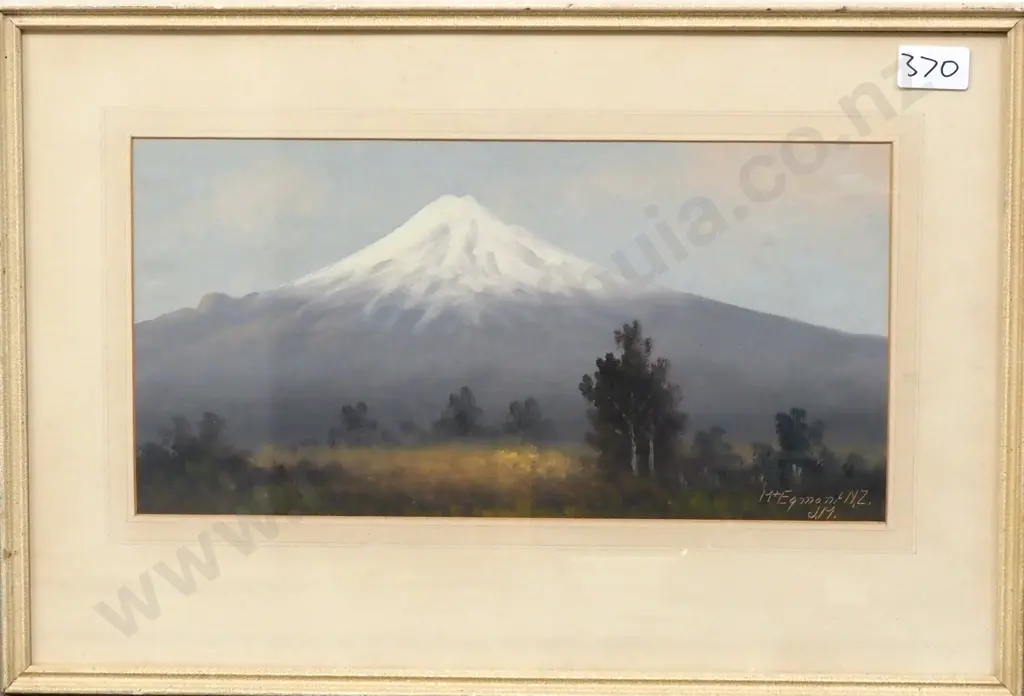 J Mayclair - Mt Egmont, Oil Image 1++