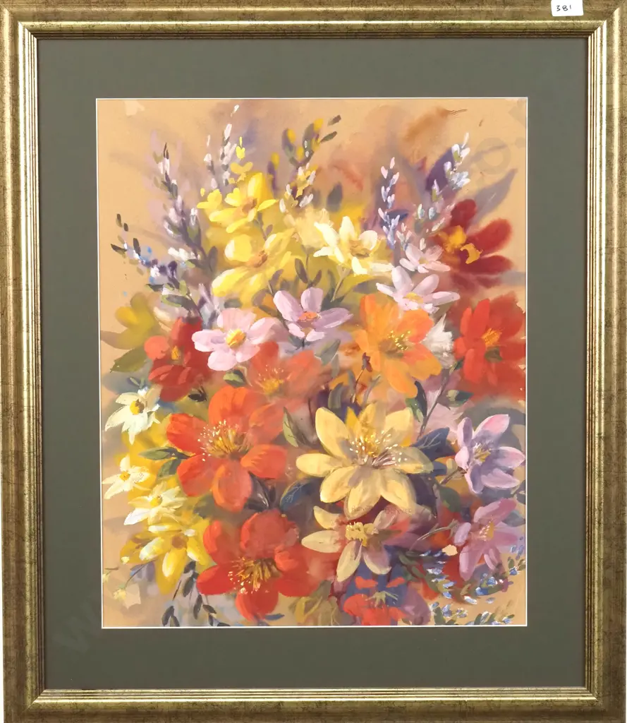 Renee Benner - Still Life w Flowers, Watercolour Image 1++