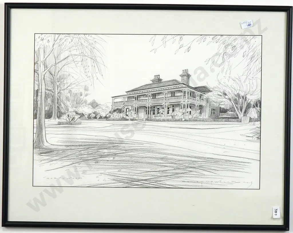 Rodney J P Wells - Northwood, Ink & Graphite Image 1++