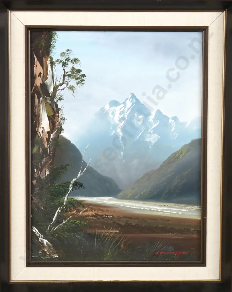 Michael Finnerty - Landsborough River, Oil on Board Image 1++