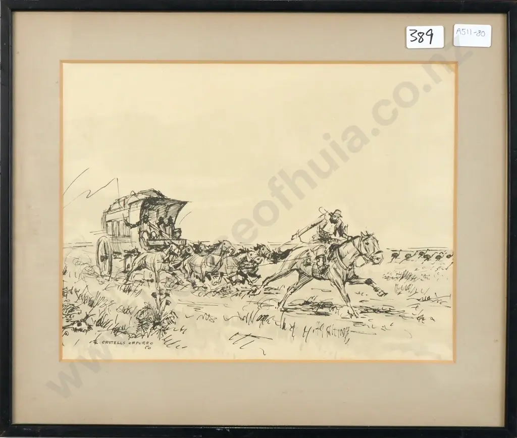 Enrique Castells Capurro - 'The Cart', Print Image 1++