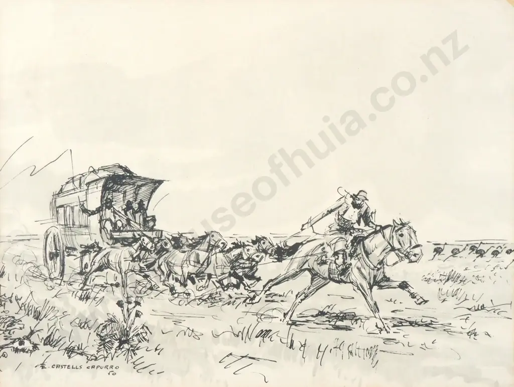 Enrique Castells Capurro - 'The Cart', Print Image 1++