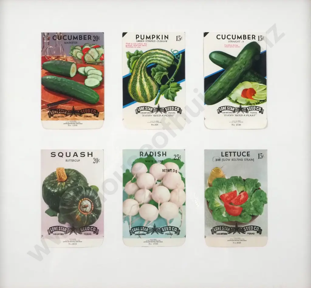 Authentic Lithographs - Vegetable Seed Packets, Labels Image 1++