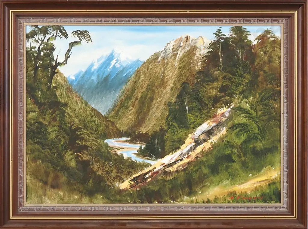 Michael Finnerty - Landscape, Oil On Board Image 1++