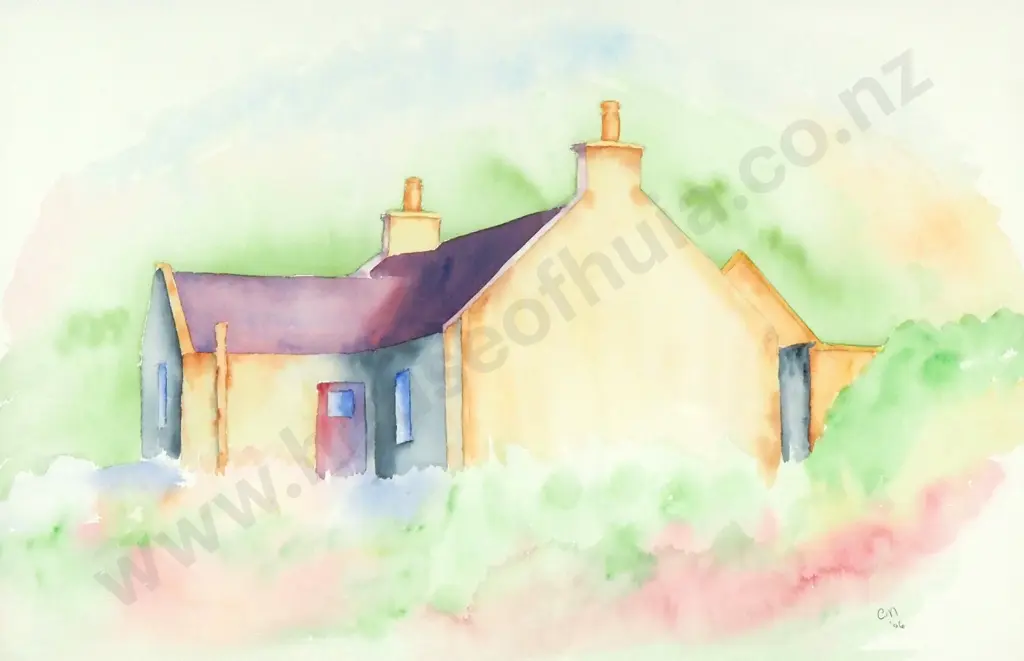 Carol Moffat - Cottage Scene, Watercolour Image 1++