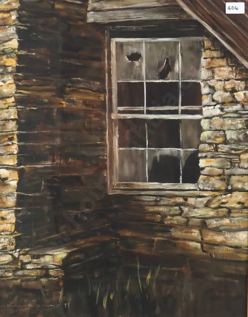 David Binns - Maniototo Abandoned Building, Oil on Board Image 1++