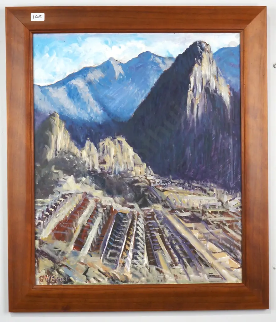 GW Edwards - Maccha Pichu Peru, Oil Image 1++