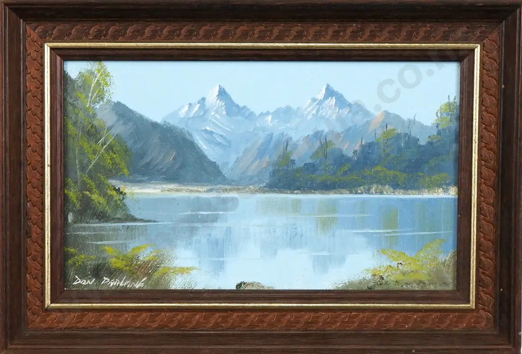 Don Parlane - Lake Matheson, Oil on Board Image 1++