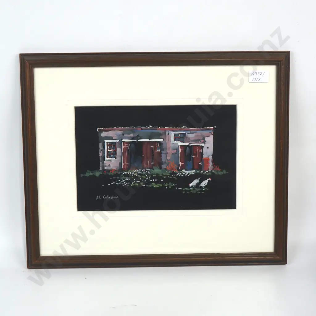 Brian Collinson - Farm Shed, Water Colour & Gouache Image 1++