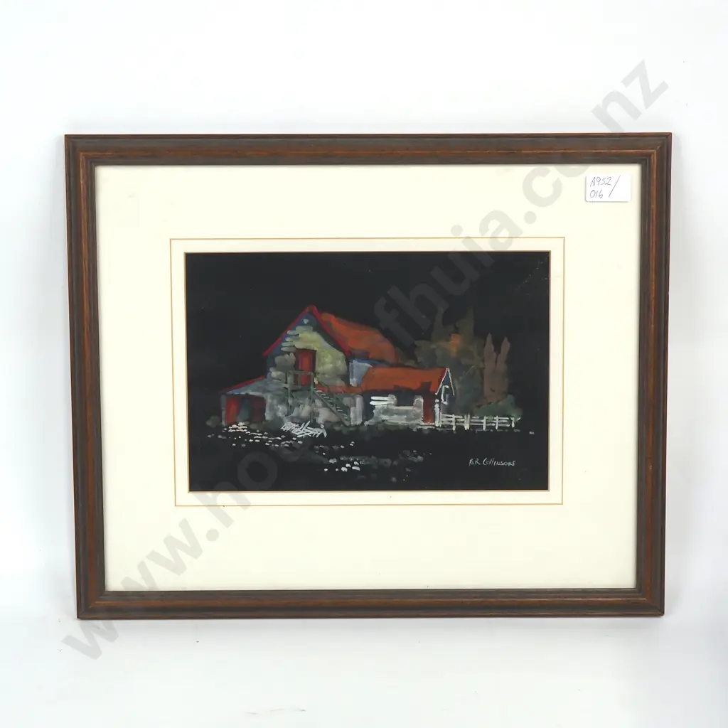 Brian Collinson - Old Barn, Water Colour & Gouache Image 1++