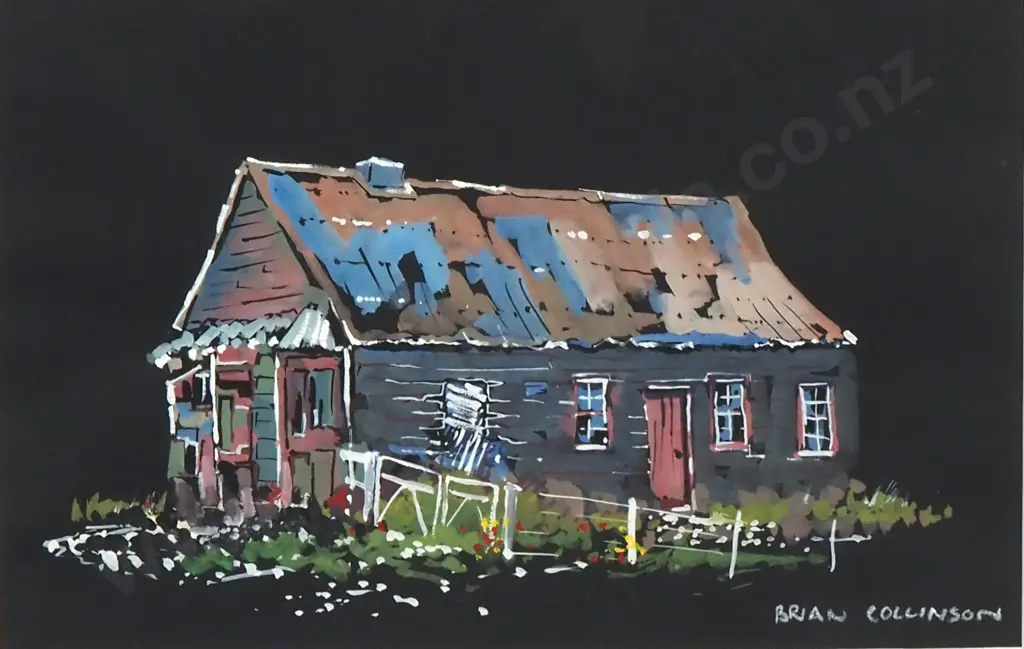 Brian Collinson - Forgotten Cottage, Water Colour & Gouache Image 1++
