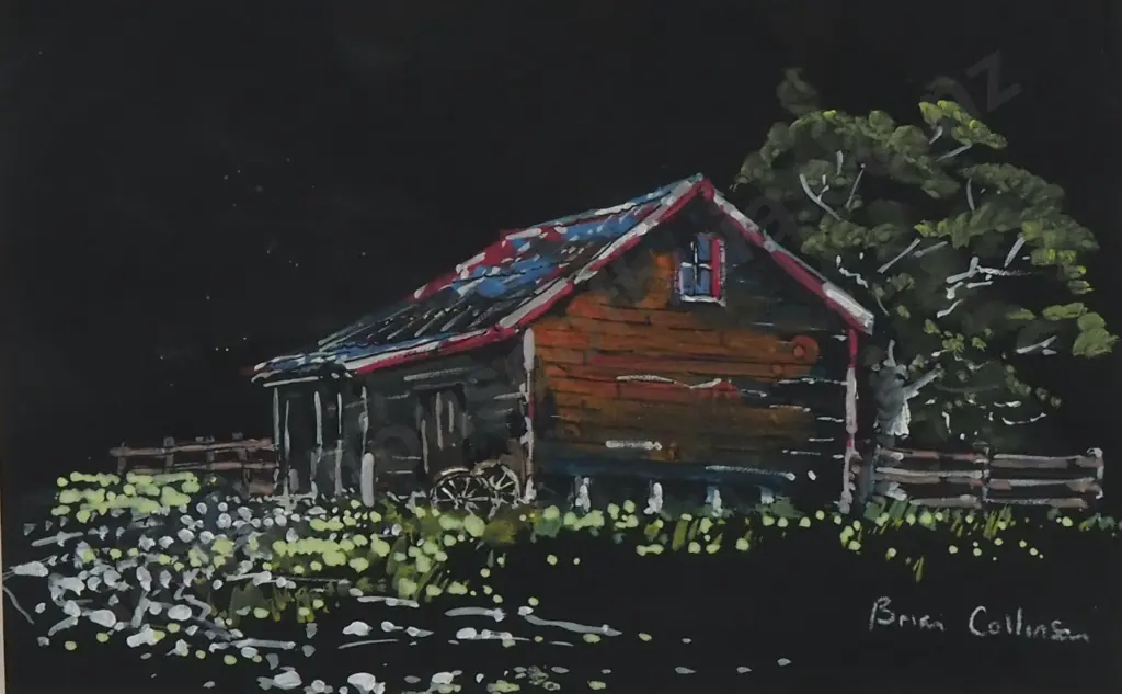 Brian Collinson - Wagon Wheels, Water Colour & Gouache Image 1++