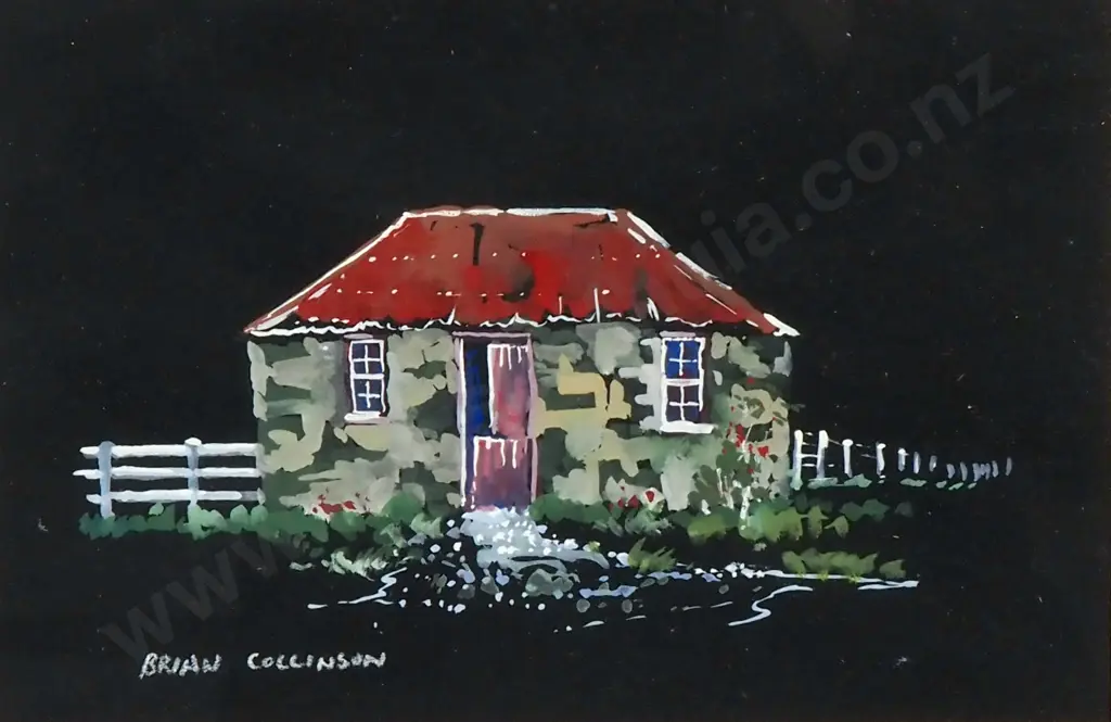 Brian Collinson - Charming Cottage, Water Colour & Gouache Image 1++