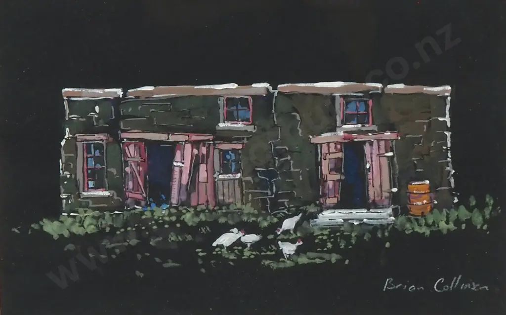 Brian Collinson - Abandoned House, Water Colour & Gouache Image 1++