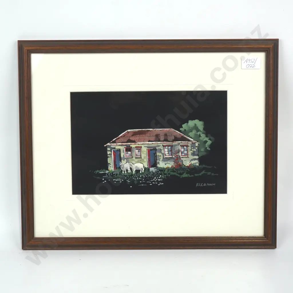 Brian Collinson - Shearing Shed, Water Colour & Gouache Image 1++