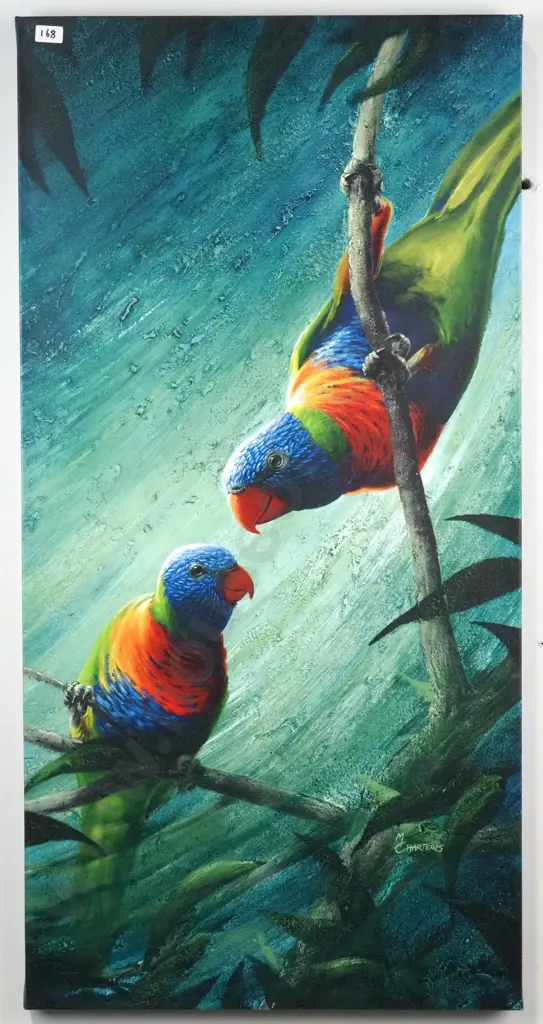 M Charteris - Parakeets, Print Image 1++