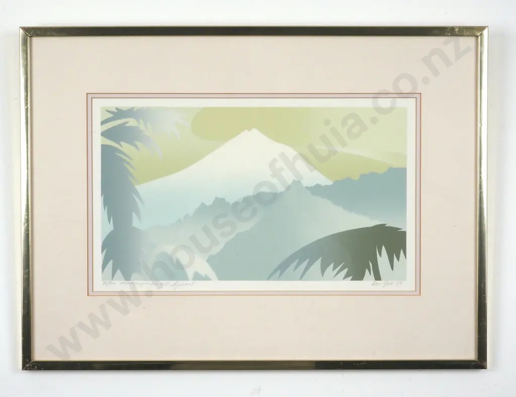 Don Gee - Morning View Mt Egmont, Print Image 1++