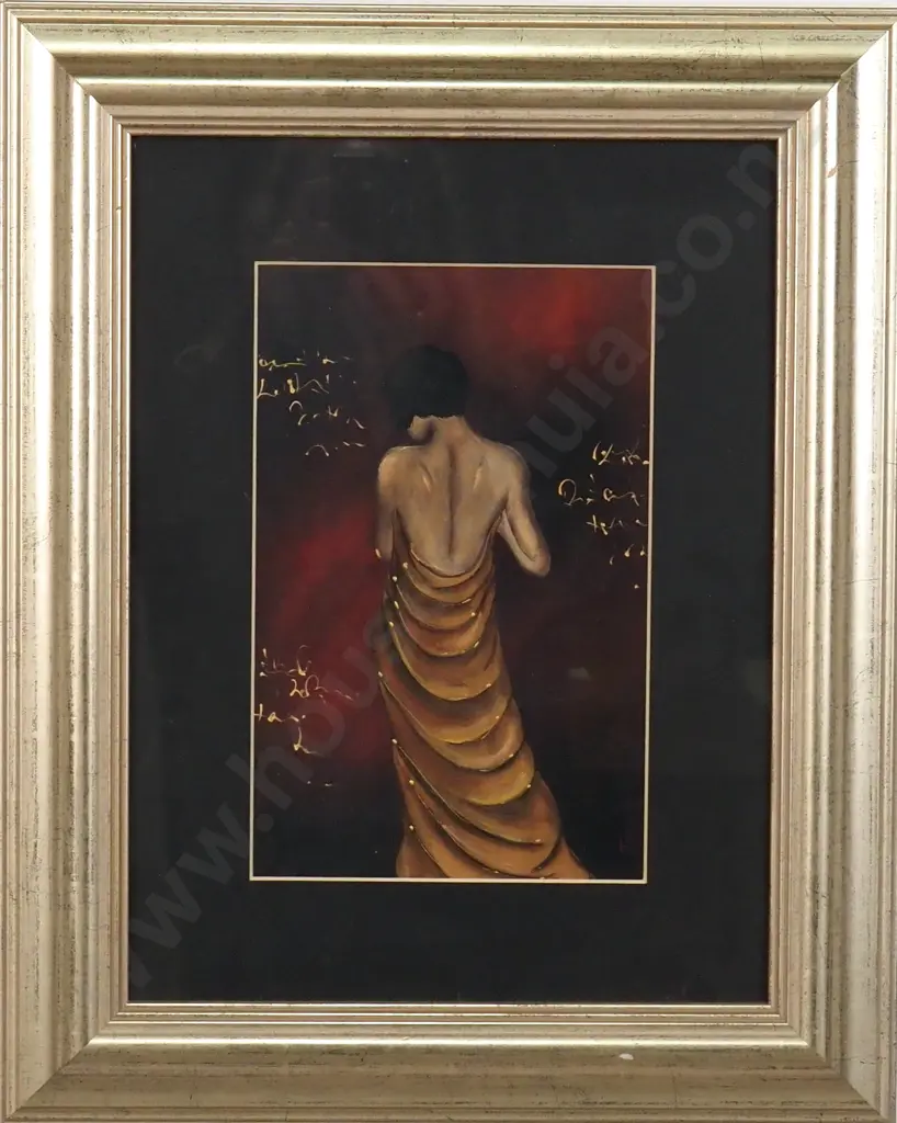 Artist Unknown - Figure from Behind, Acrylic Image 1++