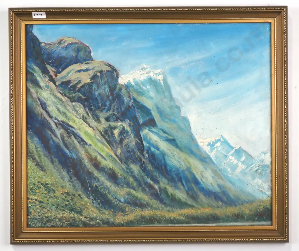 GW Edwards - "Rugged Country", Oil Image 1++