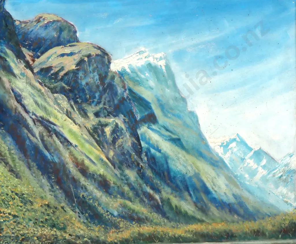 GW Edwards - "Rugged Country", Oil Image 1++