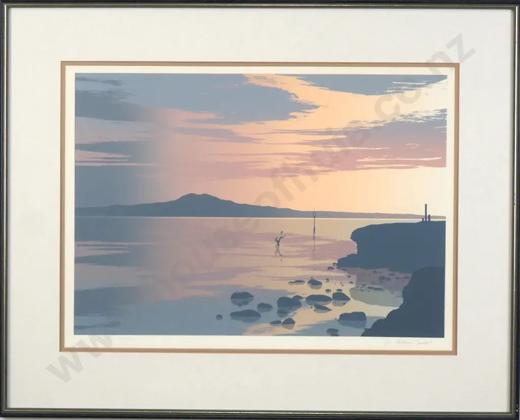 Lawrence Leitch - St Heliers Sunset, Limited Edition Print Image 1++