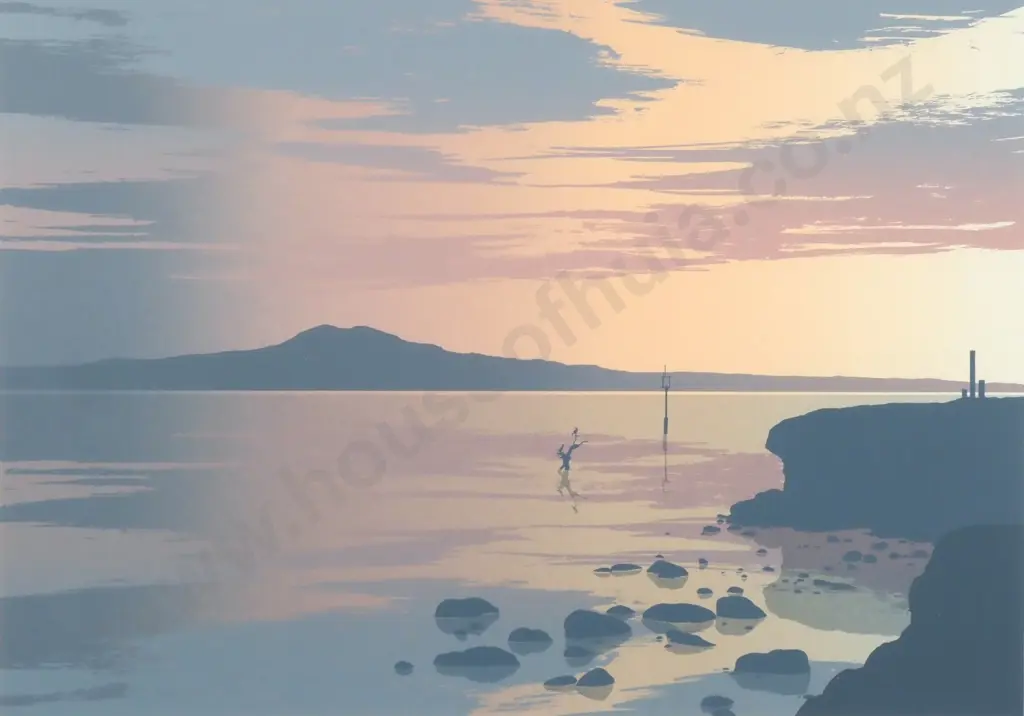 Lawrence Leitch - St Heliers Sunset, Limited Edition Print Image 1++