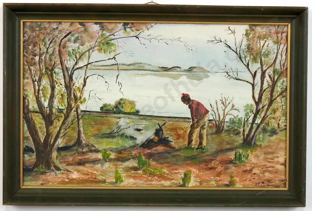 M Beth Cook - Tree House Hwange, Zimbabwe, Oil on Stretched Canvas Image 1++