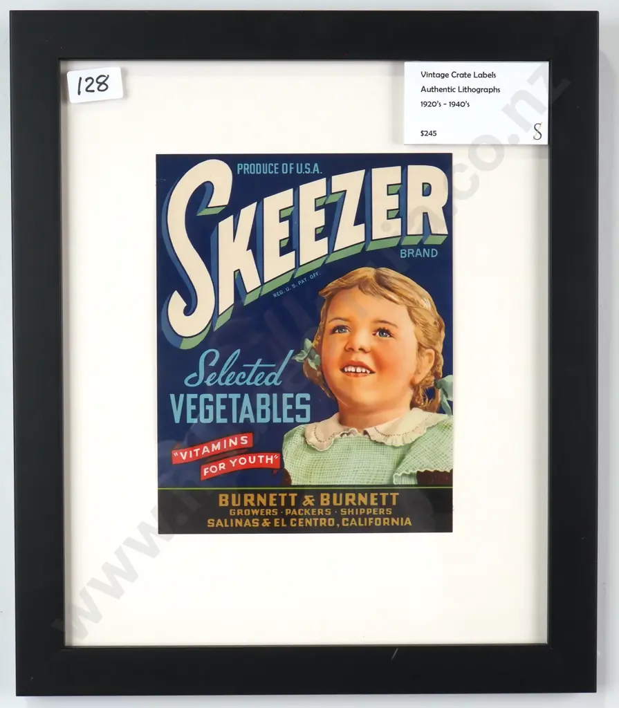 Authentic Lithographs - Vegetable Crate, Labels Image 1++